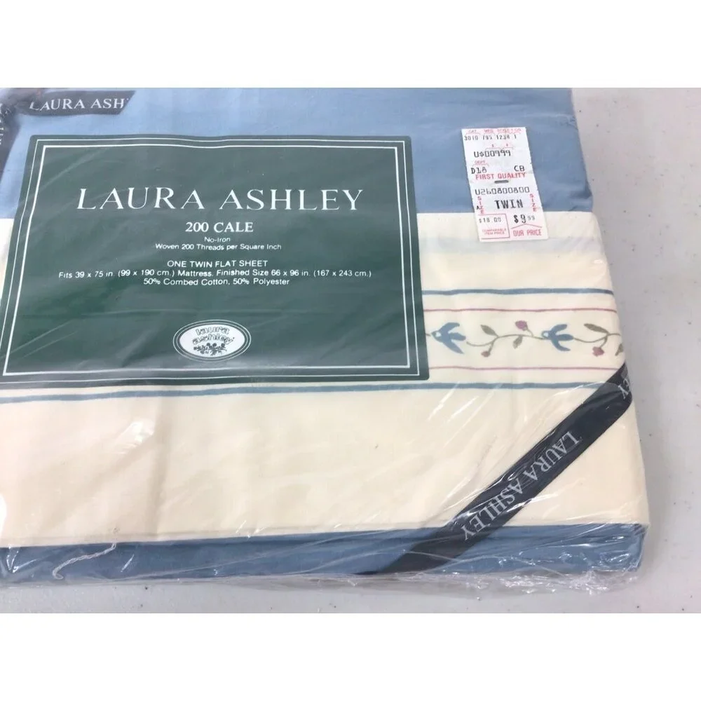 Laura Ashley Twin Flat Bed Sheet NEW